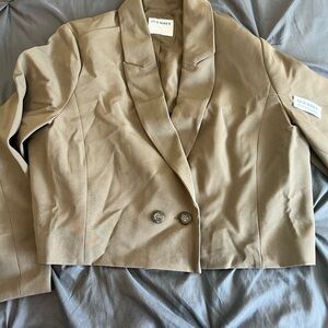 Old Navy Women's olive cropped Blazer